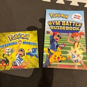 Pokemon Gym Battle Guidebook and Training Manual set of 2